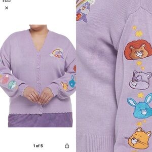 Hot Topic Care Bear Cousins Lavender
Skimmer Girls Cardigan